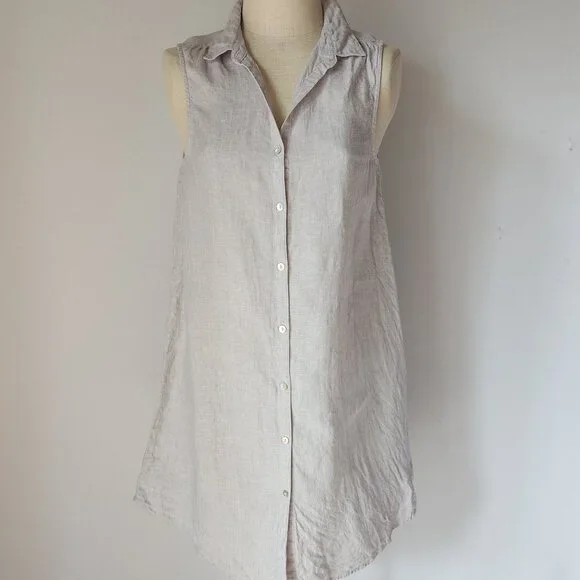 tommy bahama linen shift dress Tommy Bahama Two Palms 3/4 Sleeve Buccaneer Blue Linen Shift Dress main image 1
